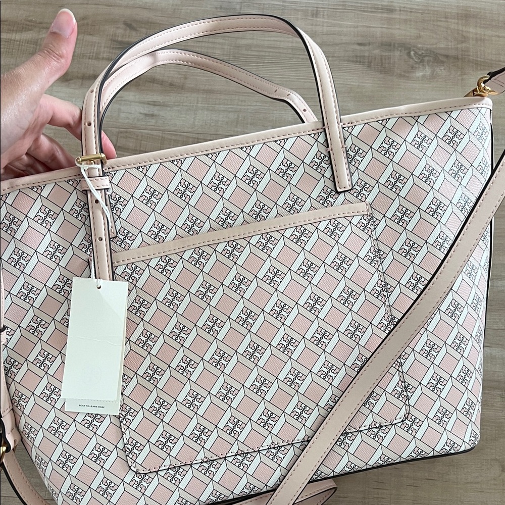Tory Burch Geo Logo Mini Zip Top Tote - Picture 12 of 15